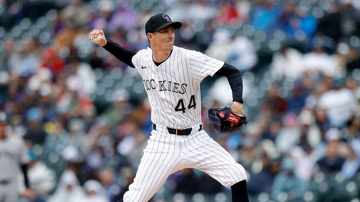 Jimmy Herget pitches in a game