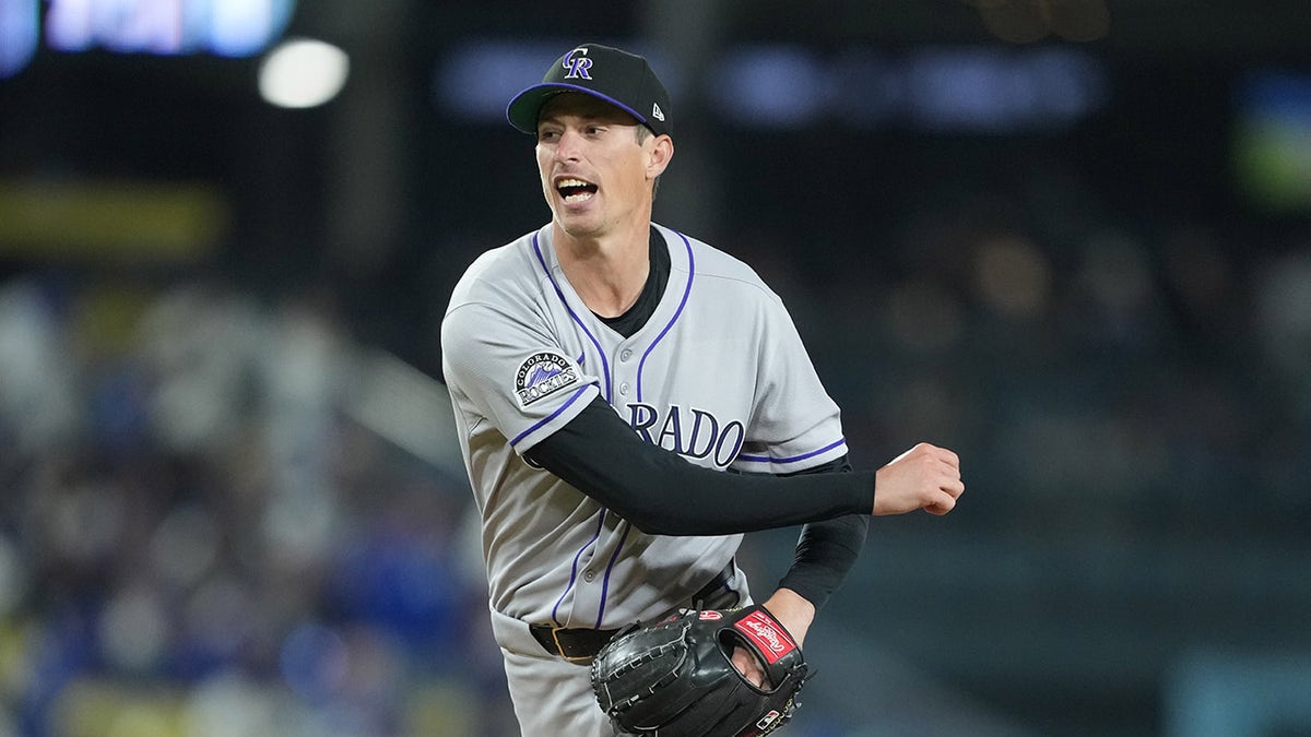 Colorado Rockies pitcher Jimmy Herget