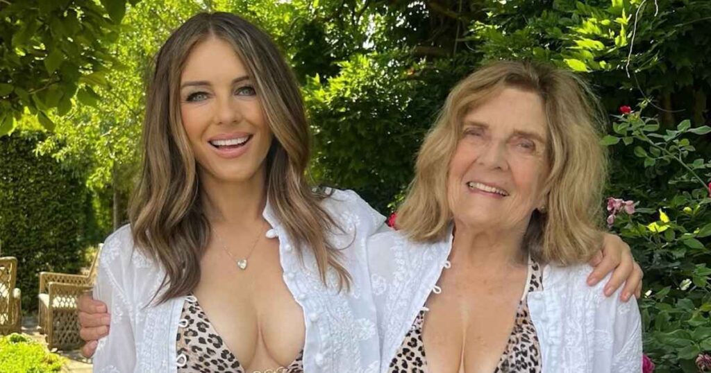 Elizabeth Hurley, 60, and Her Mom Angela, 85, Twin in Sexy Cheetah Swimsuits