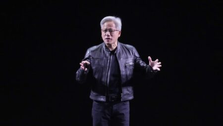 Nvidia CEO says AI boom far from over after tepid sales forecast
