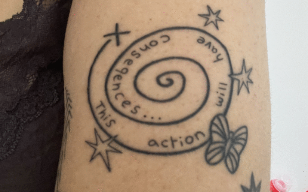 Woman Gets Tattoo in Memory of Late Aunt, Week Later She Notices Something