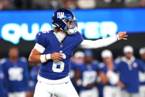 NY Giants QB Jaxson Dart Listed as Fantasy Football Sleeper