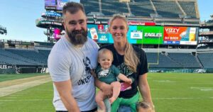 Jason Kelce’s Daughter Ellie Is All Grown Up While Filming Dad’s Golf Swing Video