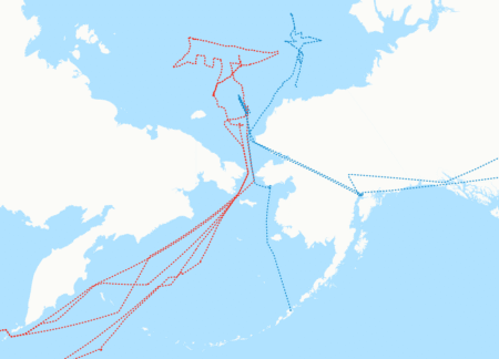 Map Shows US Tracking Chinese Ships Near Alaska
