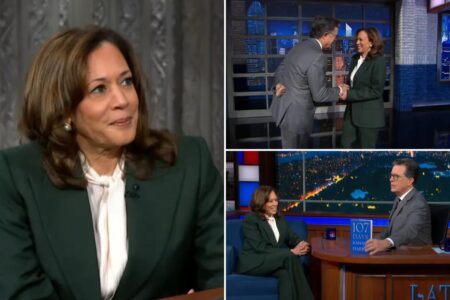 Kamala Harris complains ‘the system’ is ‘broken’ in Stephen Colbert interview after spending B on failed presidential campaign  – suggests she won’t run in 2028