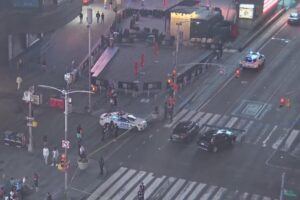 Three people shot after teen gunman opens fire in Times Square, sparking chaos in tourist hotspot