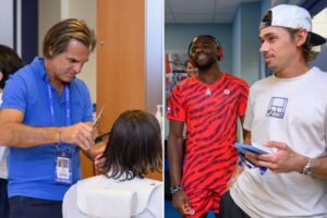 VIP hairstylist Julien Farel serves style at US Open pop-up