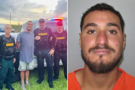 Illegal immigrant flashes beaming smile after allegedly fighting with federal officer during arrest