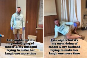 Bittersweet Moment Man Makes His Mother-in-Law Laugh for the Last Time
