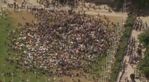 Hundreds of anti-Israel protestors arrested in London for supporting group banned under terrorism law