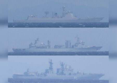 Russian and Chinese Naval Fleet Sails Near US Ally