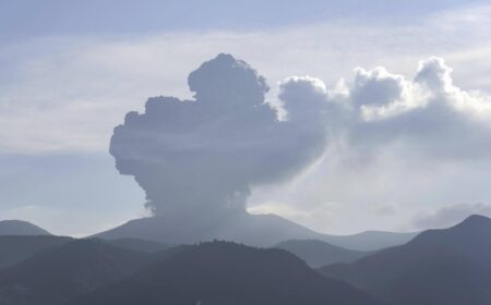 Japan Volcano Erupts, Firing Ash Plume 3 Miles Into Sky