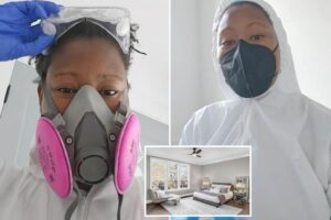 ‘Nightmare’ warning about extremely popular but ‘toxic’ bedroom item — as woman is forced to wear full PPE in her home