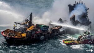 Polluting Singapore ship’s agent pays token damages to Sri Lanka