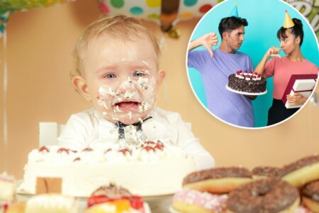 Irate mom clashes with husband over smashing son’s face into birthday cake: ‘Blood is boiling’