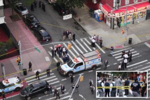 Teen wounded in cop-involved shooting as NYPD officers break-up gunfight on NYC street