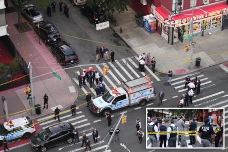 Teen wounded in cop-involved shooting as NYPD officers break-up gunfight on NYC street