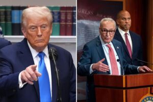 Trump to meet with Chuck Schumer and Hakeem Jeffries to discuss looming government shutdown 