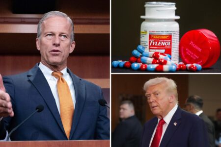 Senate GOP leader John Thune ‘very concerned’ about Trump admin’s Tylenol warning