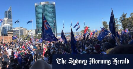 No charges over neo-Nazi chants at Perth anti-immigration rally