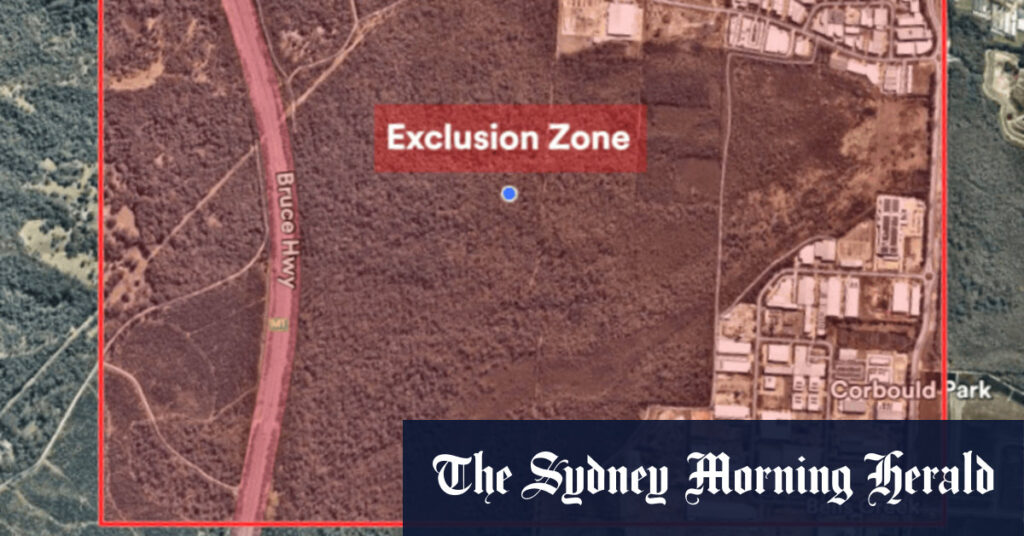 Armed group reportedly hiding after crash, exclusion zone set up by police