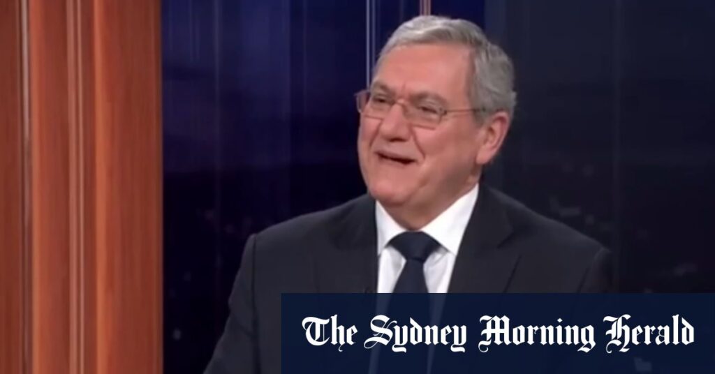 Chair of ASIC reveals live on air he banks with ANZ