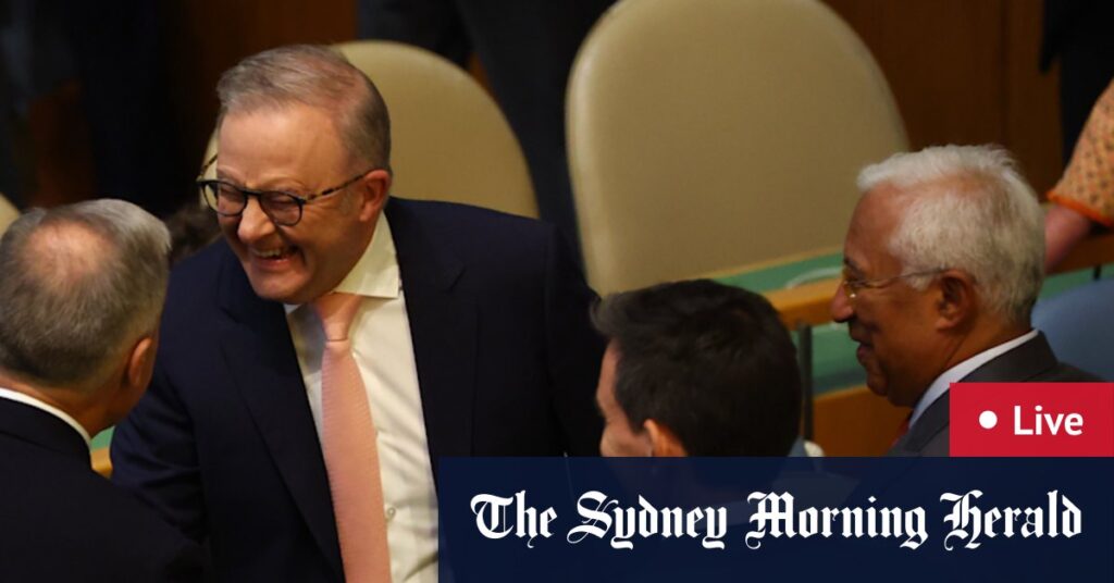 Albanese addresses UN, expected to restate Palestine support; Trump will not meet PM while leaders are in New York