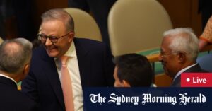 Albanese addresses UN, expected to restate Palestine support; Trump will not meet PM while leaders are in New York