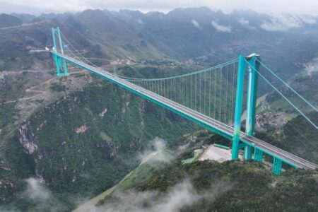 China Opens World’s Highest Bridge, Breaking Its Own Previous Record