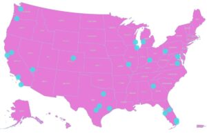 Map shows the best major US cities for food