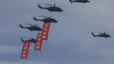 Taiwan flags huge cost of China’s military parade in growing war of words