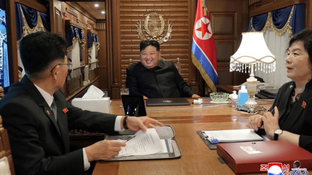 North Korea’s Kim Jong Un crosses border into China in armoured train