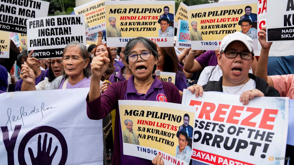 Philippines president says corruption scandal protests justified