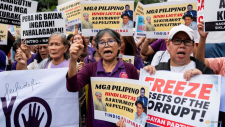 Philippines president says corruption scandal protests justified