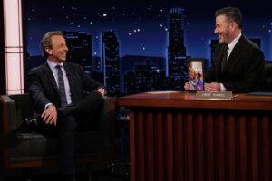 Seth Meyers calls Trump a ‘visionary, innovator, great president, even better golfer’ in joke following ABC’s indefinite suspension of Kimmel
