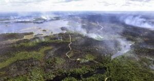 Wind fans flames in parts of Nova Scotia’s largest wildfire; no new damage to homes