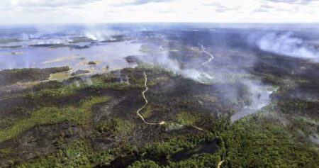 Wind fans flames in parts of Nova Scotia’s largest wildfire; no new damage to homes