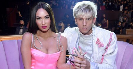 Machine Gun Kelly and Megan Fox’s Daughter Saga Wears Guitar Onesie to Match Her Dad