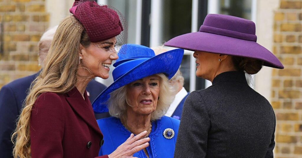 Royal Watchers Claim Queen Camilla Told Kate Middleton to ‘Move’ During Melania Trump Chat