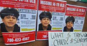 Command post set up as search for missing Edmonton teen Samuel Bird enters 14th week