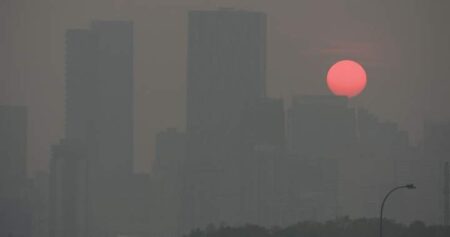 Wildfire smoke appearing in late-summer Calgary encore