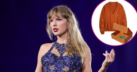 Taylor Swift Releases Sparkly ‘The Life of a Showgirl’ Cardigan, Plus More of Her Themed Sweaters