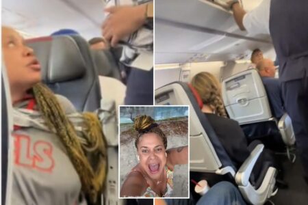 American Airlines passenger duct-taped to seat for attacking flight attendant, threatening crew during bizarre mid-air outburst: feds