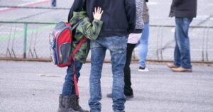 An elementary school in Prévost, Quebec, destroyed in fire