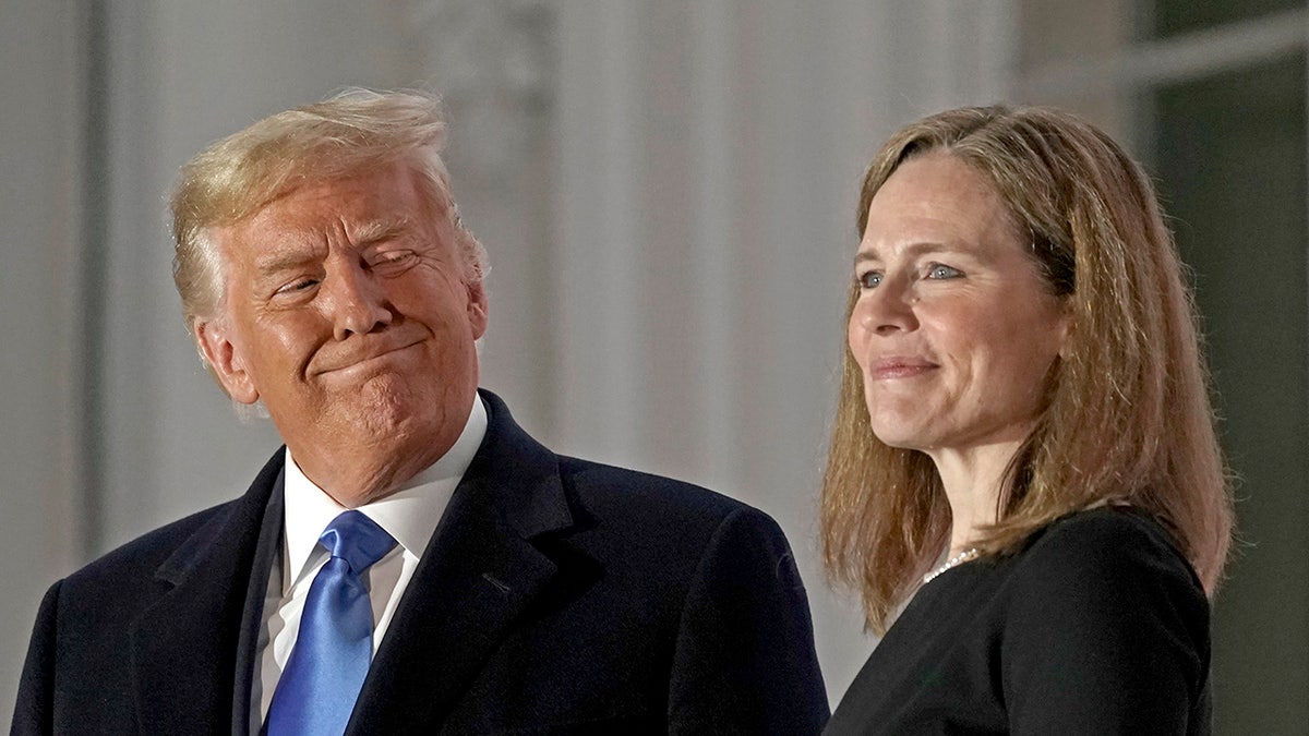 Amy Coney Barrett and Trump