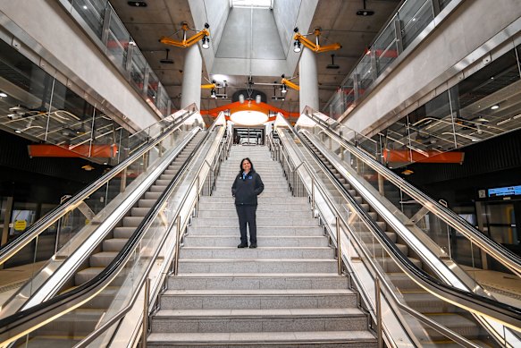 Arden station master Christine Rodrigues. 