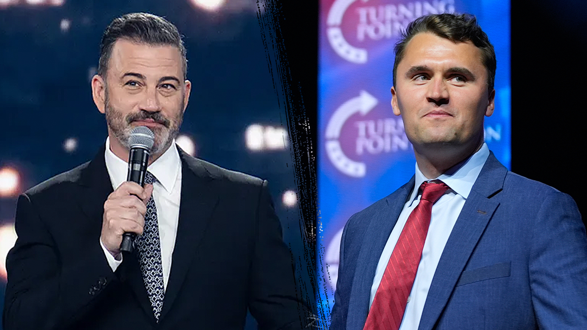 Jimmy Kimmel's popular late-night show was canceled following comments he made about the assassination of conservative activist Charlie Kirk (right). 