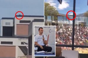 Chilling clips show Charlie Kirk assassin on rooftop moments before and after fatal shooting at UVU