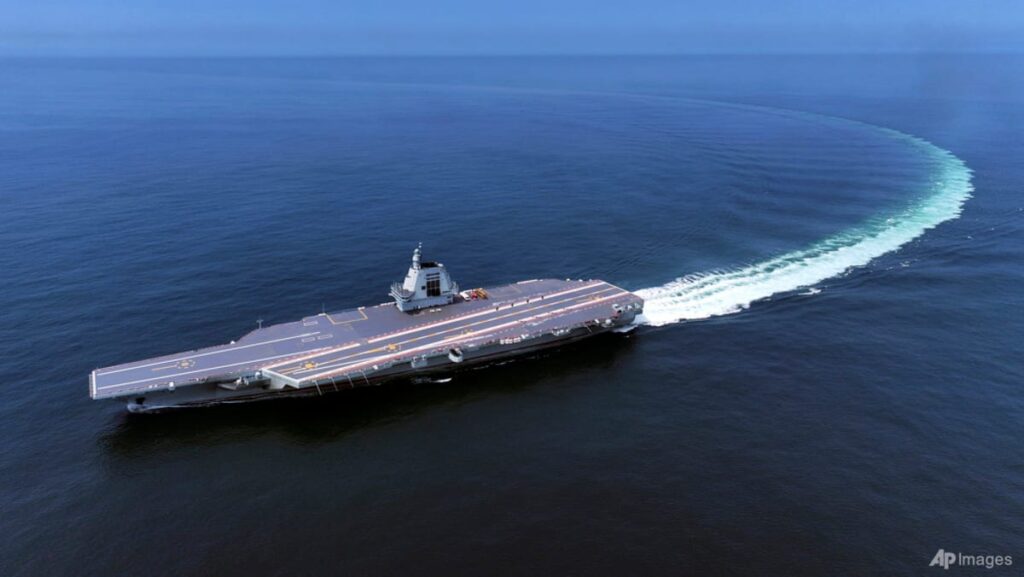 China’s newest aircraft carrier sails through Taiwan Strait into South China Sea