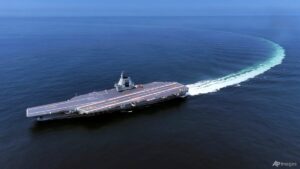 China’s newest aircraft carrier sails through Taiwan Strait into South China Sea